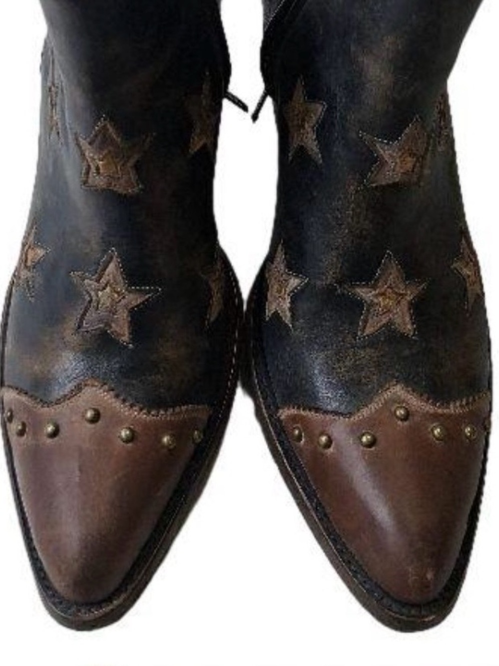Old Gringo Glamis Distressed Leather Ankle Star Boots - Size 8 - Picture 7 of 7